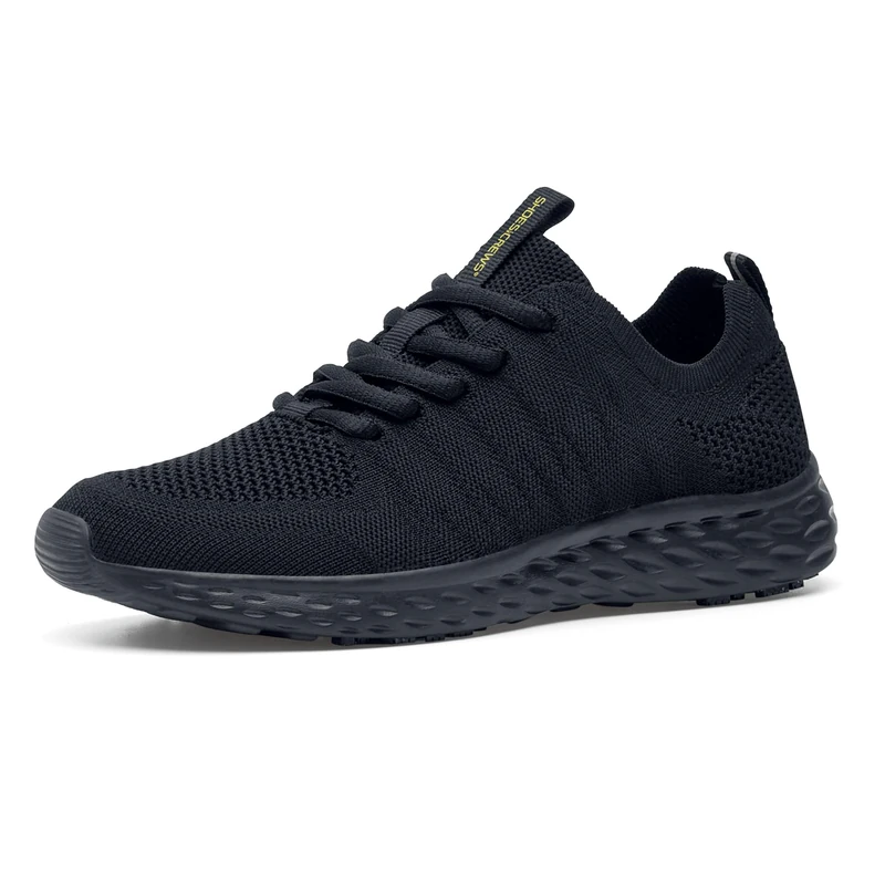 Shoes for Crews Women's Slip-Resistant Work Sneakers – Comfortable, Water-Resistant, Non-Slip Shoes, Removable Insoles – Ideal for Restaurant, Catering, Kitchen – Everlight ECO Black - Image 1