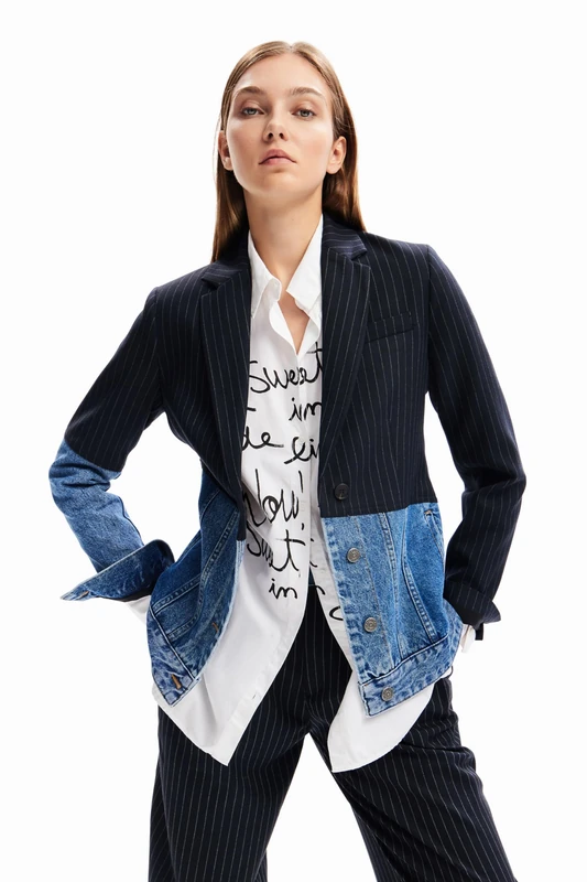 Desigual AME_CHICAGO, 5053 DENIM MEDIUM WASH, 42, blue, 16