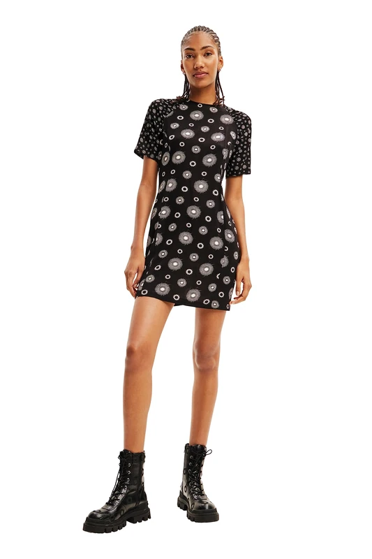 Desigual Women's Vest_Nueva York Dress, Black, S