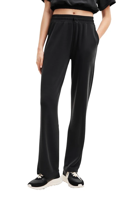 Desigual Pant_Pinko Women's Casual Trousers, Black, M