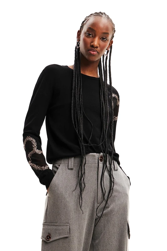 Desigual Pullover_COR, 2000 Black, M, Black, M