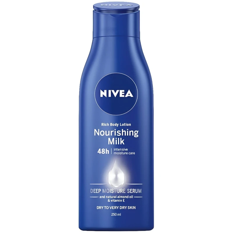NIVEA Rich Nourishing Body Lotion, Dry To Very Dry Skin 250 ml (Pack of 2) Deep Nourishment Formula for Dry and Very Dry Skin, Enriched with Shea Butter and Serum, Provides Comfort and Softness