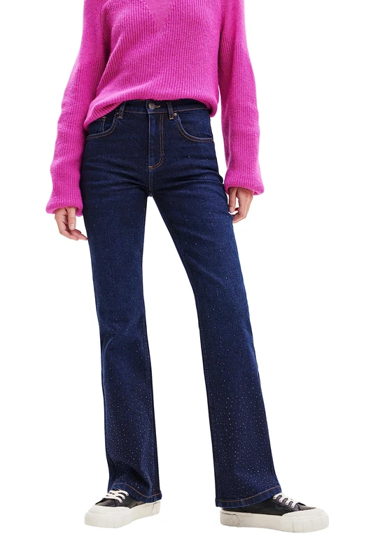 Desigual Women's Denim_rem Casual Pants, Blue, 8