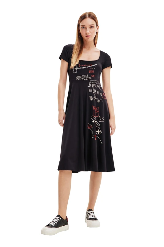 Desigual Women's Vest_Broadway Road Dress, Black, S