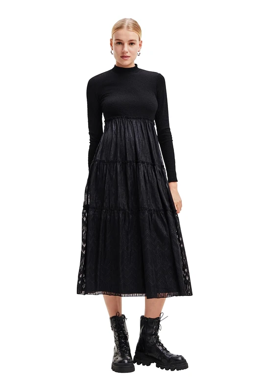 Desigual Women's Vest_Misha Dress, Black, S