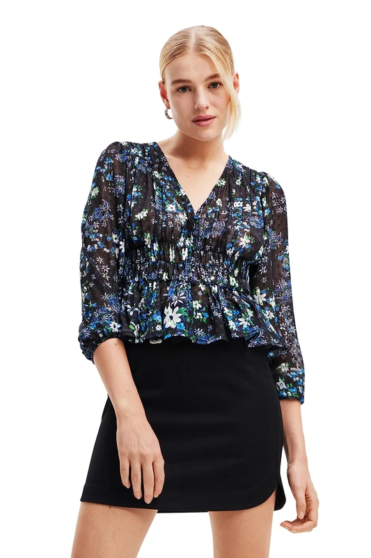 Desigual Hamburgo Women's Blouse, Blue, S