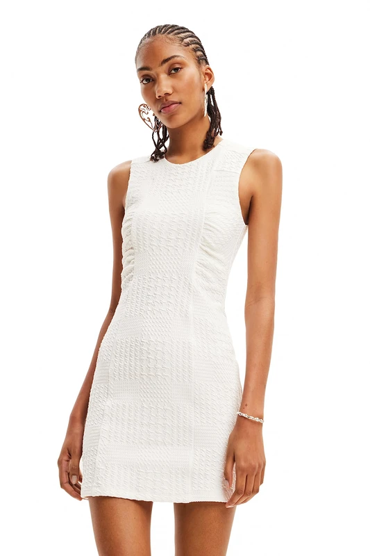 Desigual Women's Vest_Denver nan, White, XXL