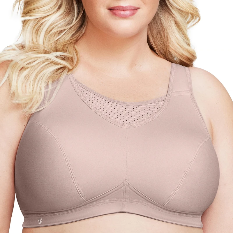 Glamorise No-Bounce Camisole Elite Sports Wirefree Bra 1067 (Women's & Women's Plus)