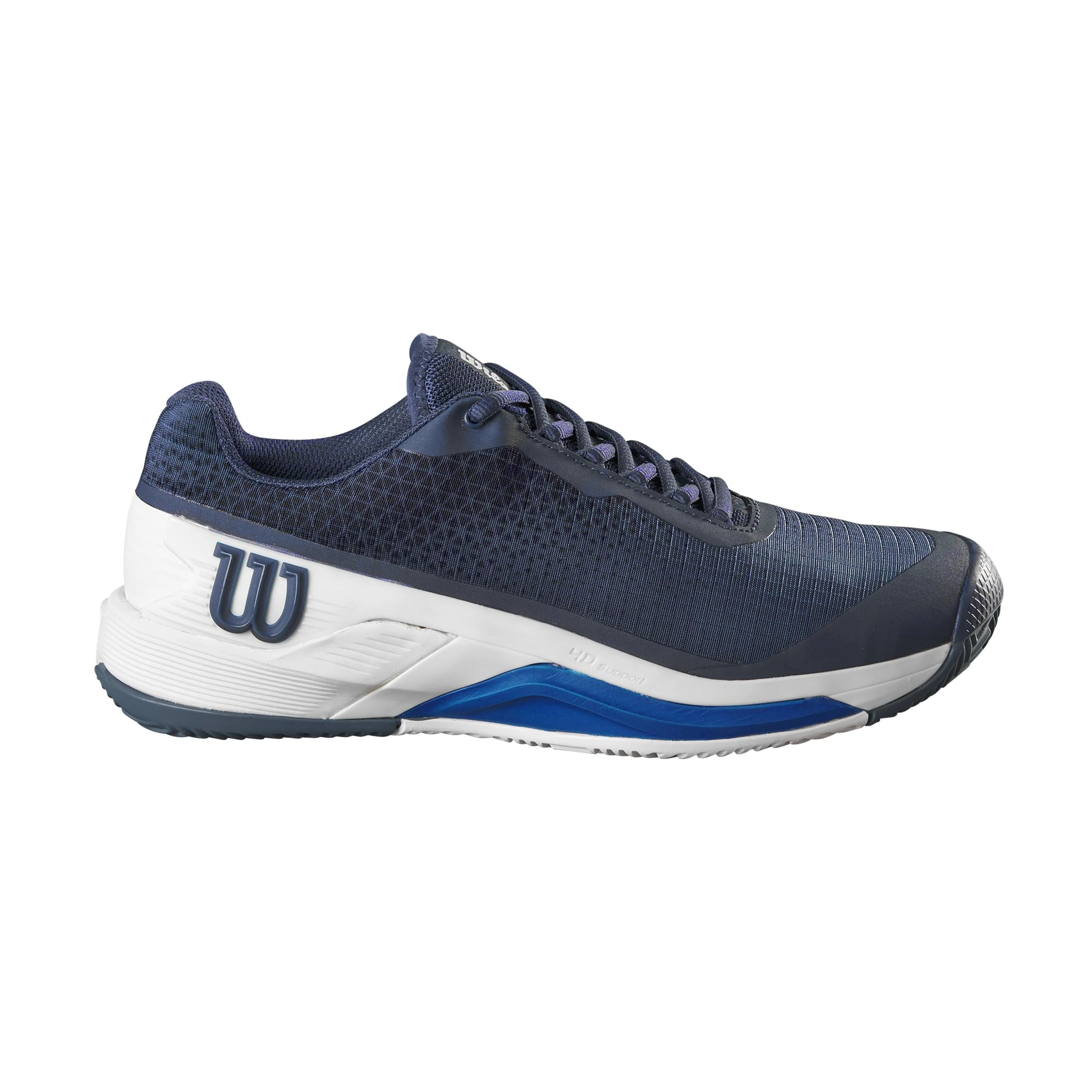 Wilson Men's Rush Pro 4.0 Clay Sneaker, Navy Blazer/White/Lapis Blue, 13.5 UK