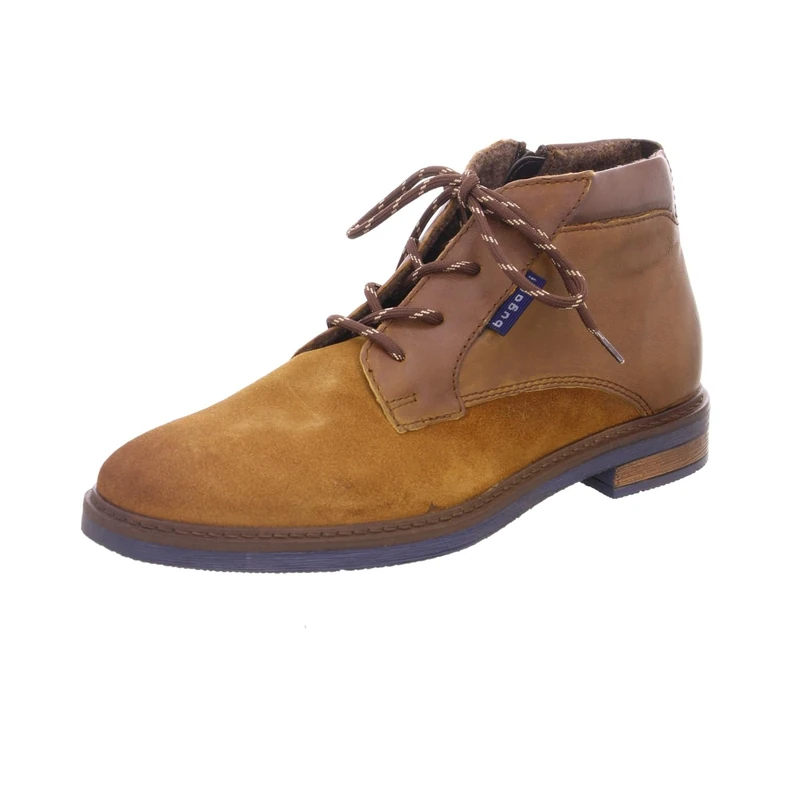 bugatti Men's Business Leather Shoes with Durable Impregnation and Extra Wide fit, Cognac2, 7.5 UK