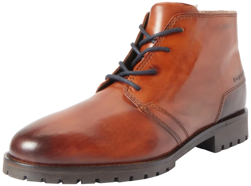 bugatti Men's Paule Low lace-up Shoes, Cognac, 9.5 UK