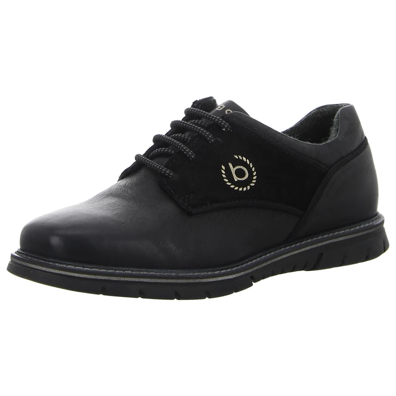 bugatti Men's Sammy Comfort Lace-Up Shoes, Black, 43 EU