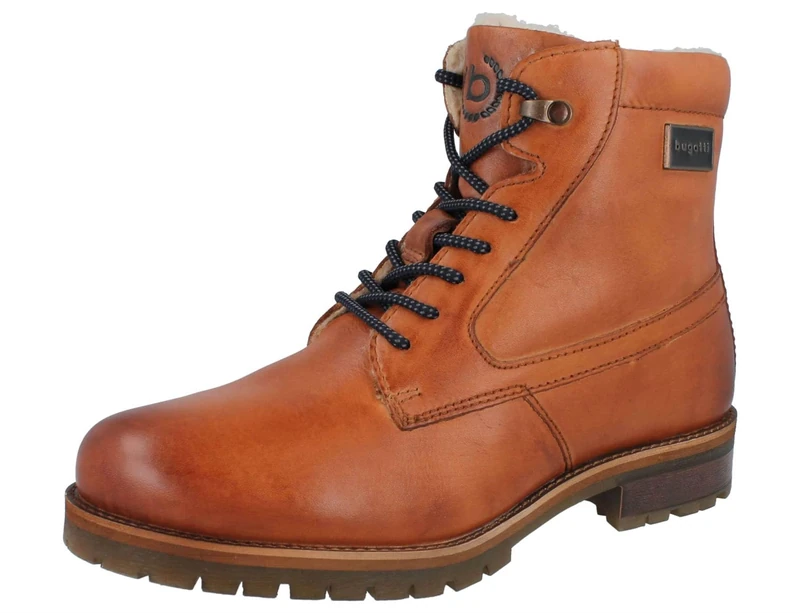 bugatti Men's Valere Comfort Boots, Cognac, 6.5 UK
