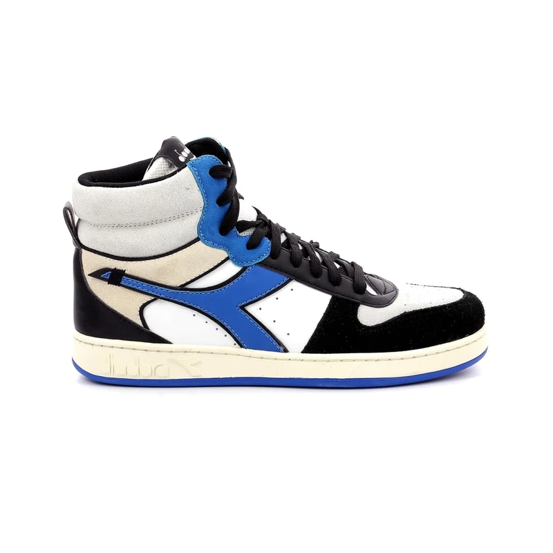 Diadora Magic Basket Mid Twin 928950603 Trainers, White Royal Black, 5 UK
