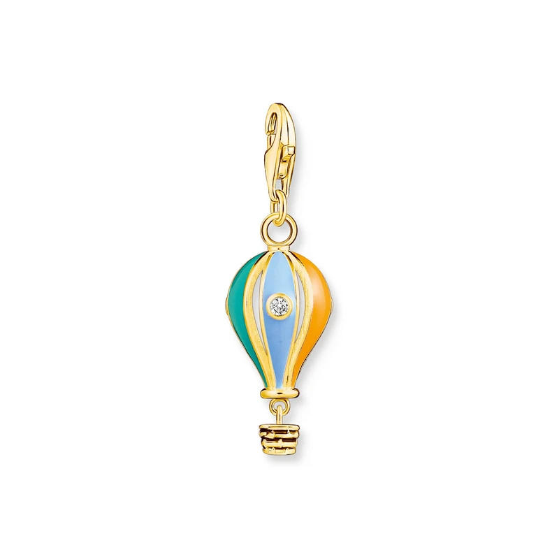 Thomas Sabo Hot Air Balloon Charm - 18k Gold Plated Silver - Image 1
