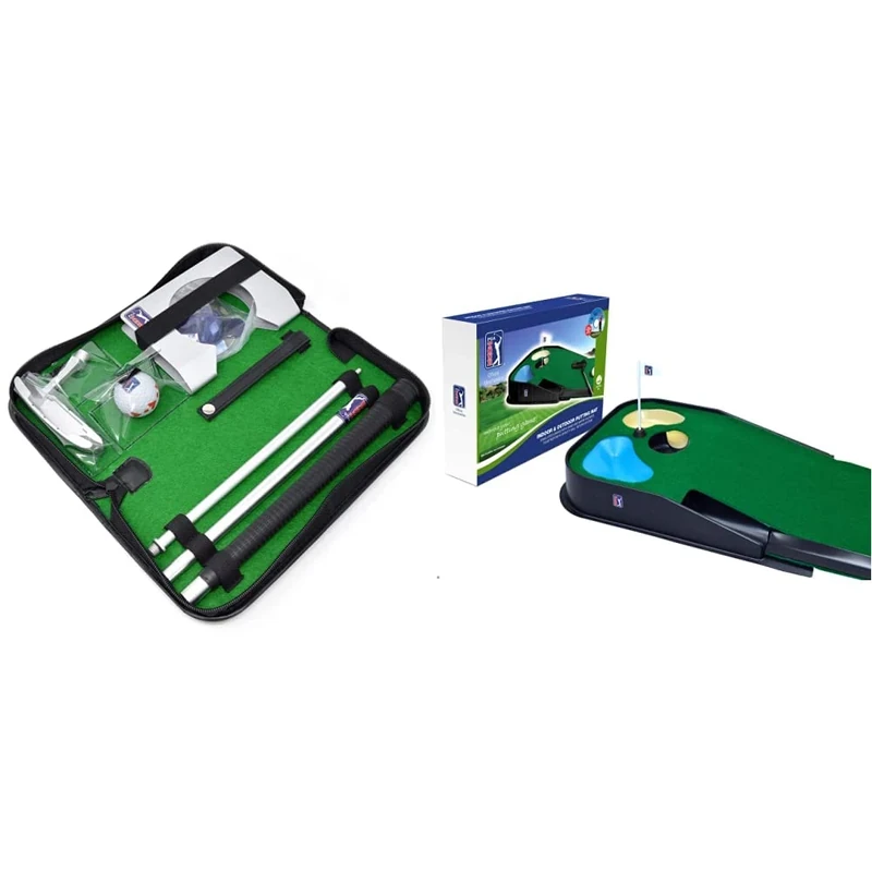 PGA Tour Executive Golf Putting Gift Set - Black & Tour Unisex Pgat08 SPORTING GOODS, Blue Green, Norme UK
