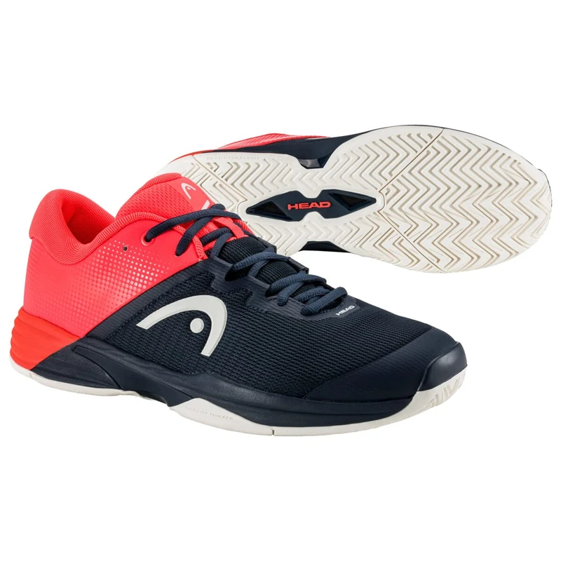 HEAD Revolt Evo Mens Tennis Shoes, Blueberry/Fiery Coral, 11.5 UK