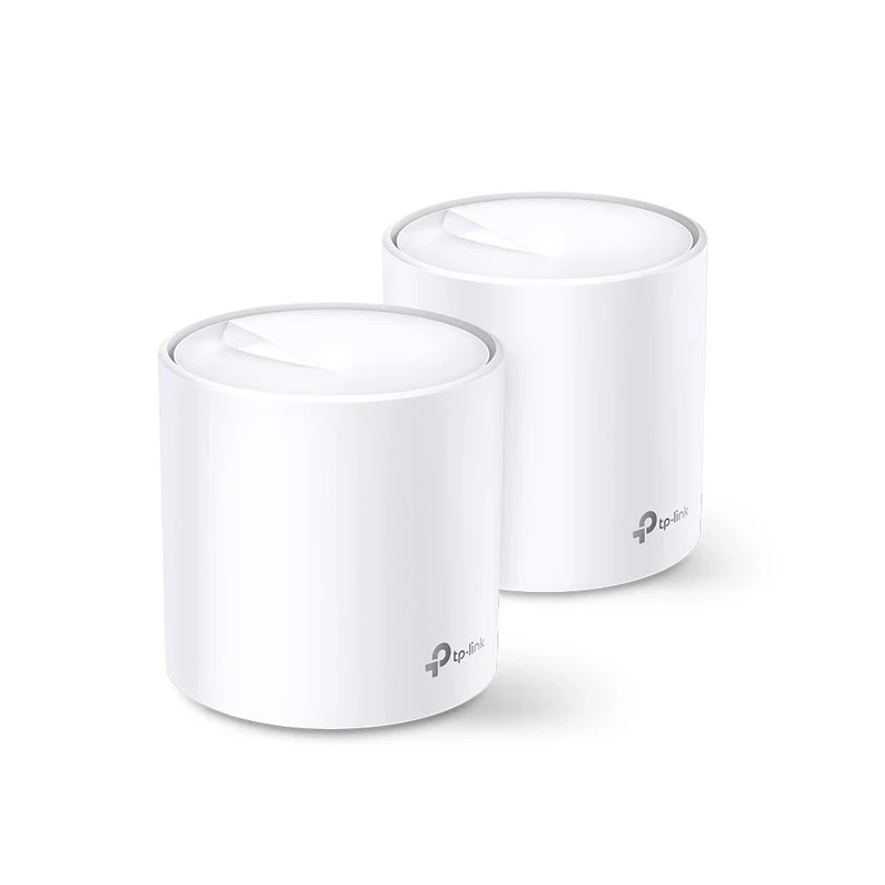 TP-Link Deco WiFi 6 Mesh AX 5400Mbps Deco X60(2-Pack) V3.2, WiFi 6 System for Whole Home, 490㎡ Coverage, Easy Installation, Parental Control, Compatible with All Fiber Boxes