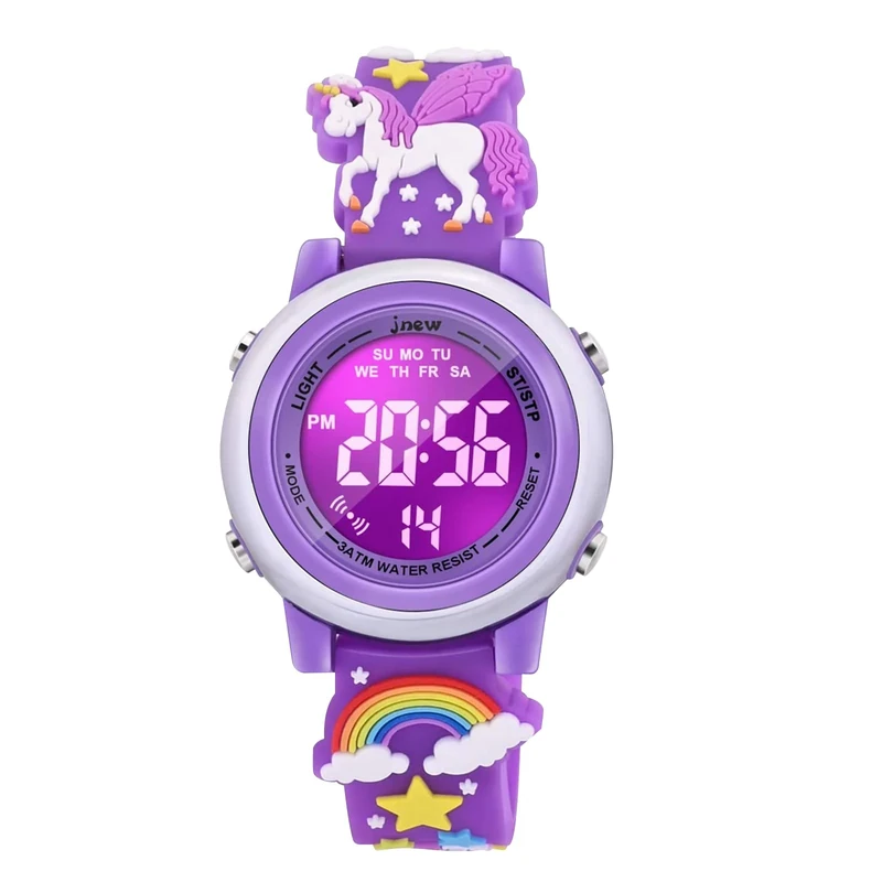 Dotodo Toys for 4-8 Year Olds, LED Girls Watches - Dark Purple