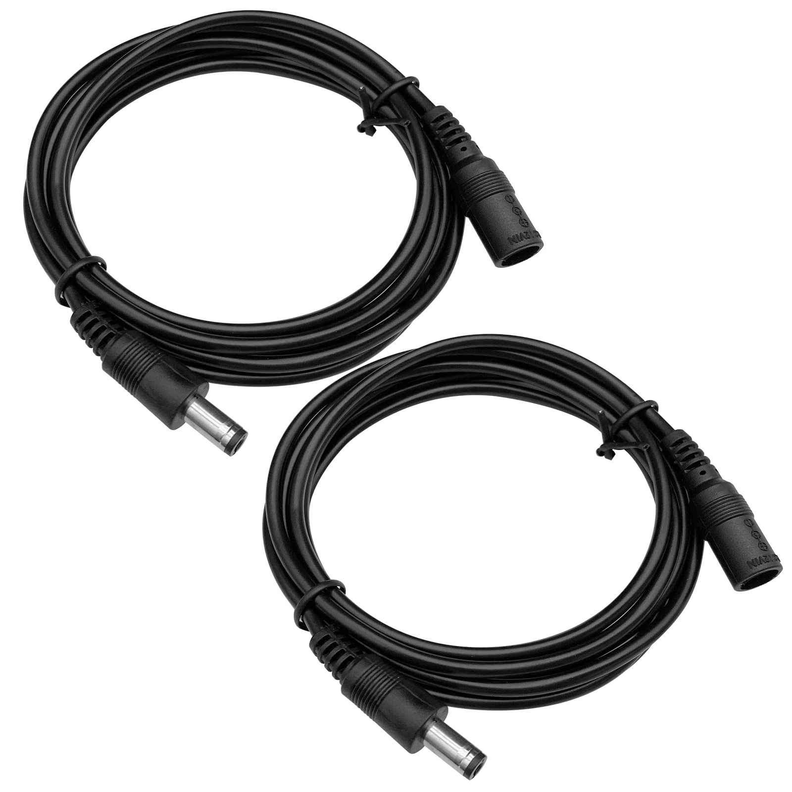 ANLINK 2 Pack 1M/3ft DC Power Extension Cable 5.5mm*2.1mm Male to Female Power Cord for CCTV Security Surveillance Camera, LED Strip, Router, 12V DC Power Supply Adapter and More (Black)