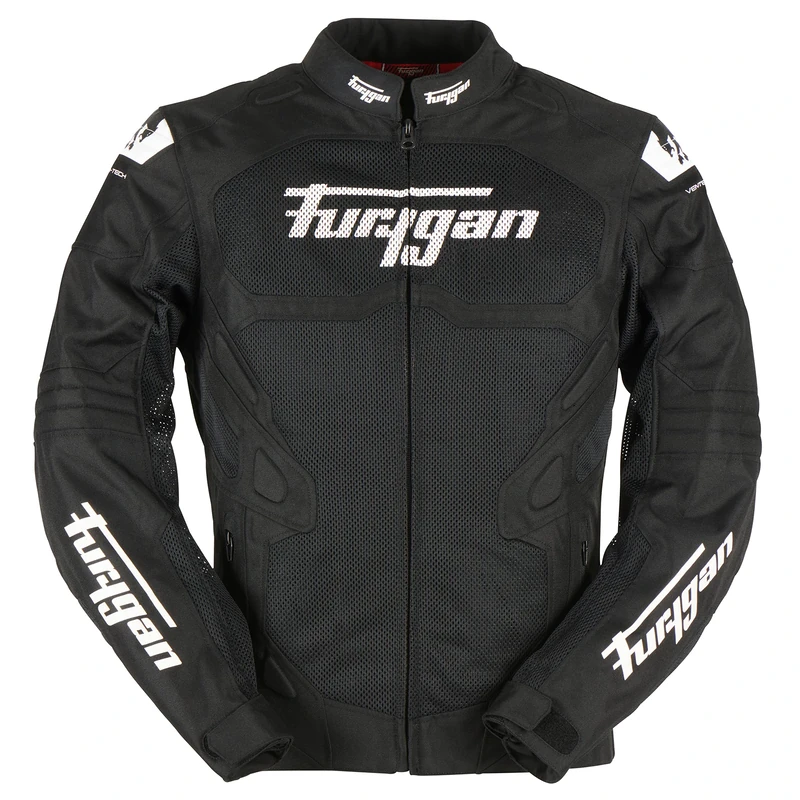 Furygan Men's motorcycle jacket ATOM VENTED EVO - Advanced shoulder and elbow protection D3O - Breathable - Adjustable sleeves - Different sizes