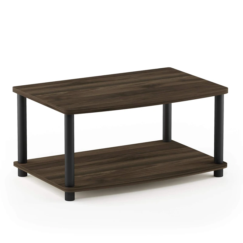 Furinno Industrial Multipurpose Shelf Display Rack with Metal Frame, Finn Oak, 4-Tier