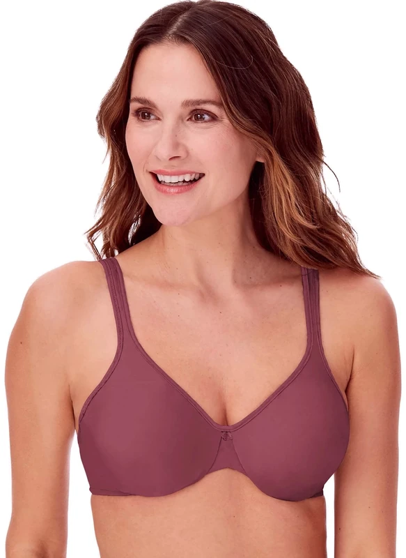Bali Women's 3383 Passion for Comfort Underwire Bra, Rustic Berry Red, 38C