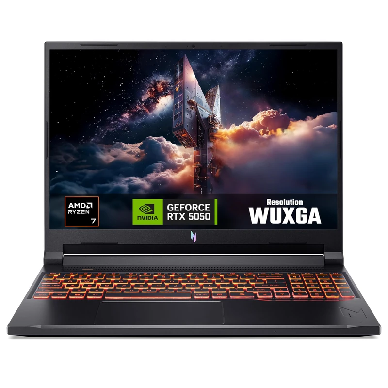 Acer Nitro V16 AI ANV16-42 Gaming Laptop - AMD Ryzen 7 260, 16GB, 512GB SSD, NVIDIA GeForce RTX 5060, 16" WUXGA 180Hz, Windows 11, Black