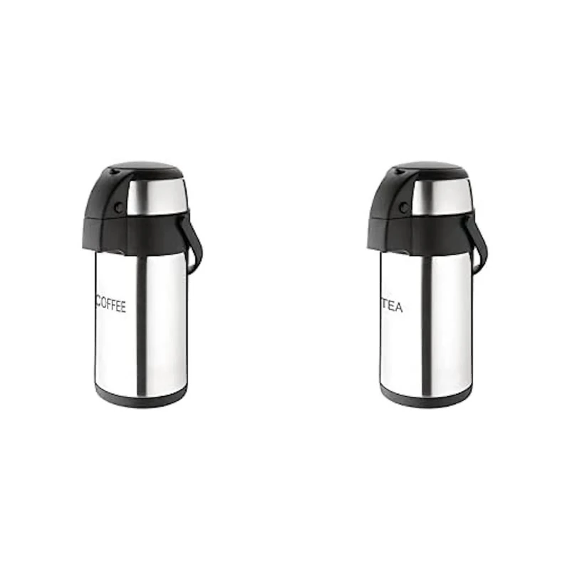 Olympia Pump Action Airpot St/St Double Wall - 3Ltr 101.4fl oz (COFFEE) Pump Action Airpot St/St Double Wall - 3Ltr 101.4fl oz 'TEA'