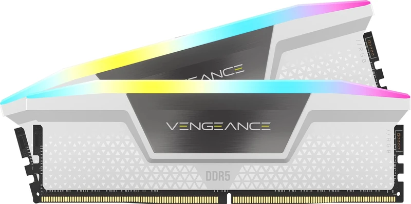 Corsair VENGEANCE RGB DDR5 64GB (4x16GB) 6200MHz C32 Intel Optimised Desktop Memory (Dynamic Ten-Zone RGB Lighting, Onboard Voltage Regulation, Custom XMP 3.0 Profiles, Tight Response Times) Black