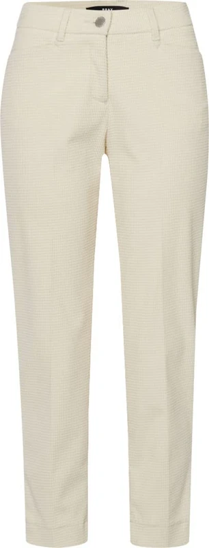BRAX Women's Style Mara S Tech Corduroy Trousers, Ivory, 34W x 32L