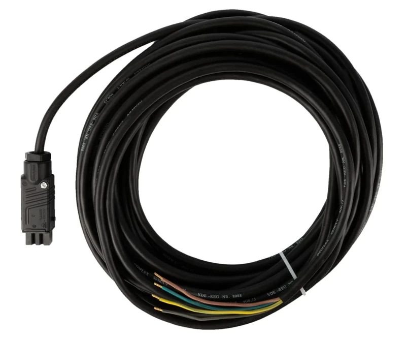 Schellenberg 17145 Roman, STAK3 Plug with 4-core Cable for Outdoor Blinds, Connects The Raffstore Motor Plus with a Control Element, Black, 10 m Kabel