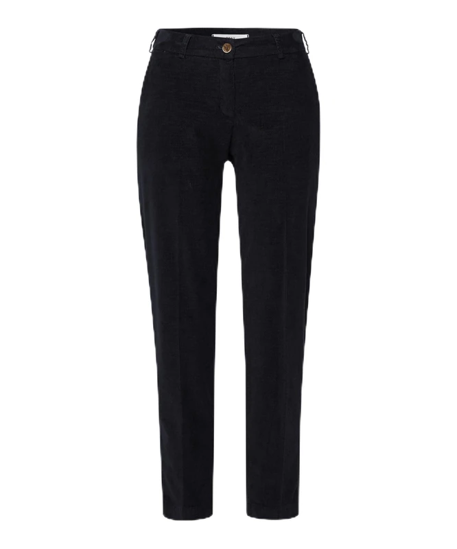 BRAX Women's Style Maron S Structure Velvet Pants, Black, 32W x 30L