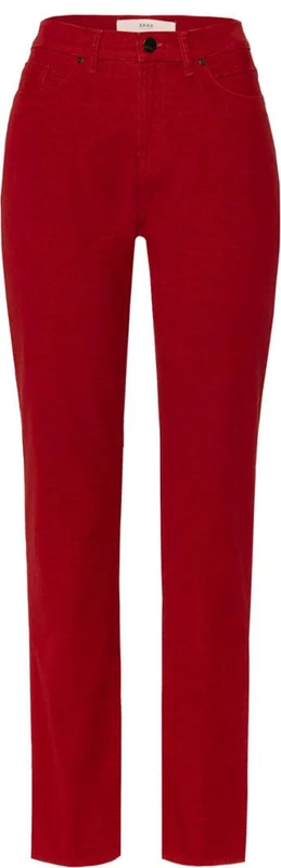 BRAX Women's Style Carola Structure Velvet Pants, Salsa, 34W x 30L