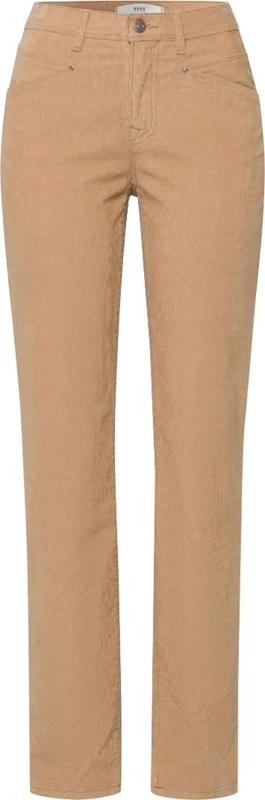 BRAX Women's Style Carola New Corduroy Pants, Camel, 34W x 30L