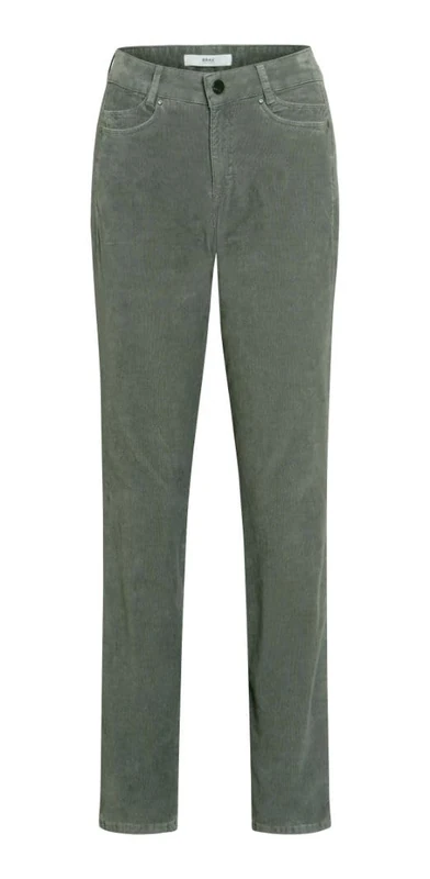 BRAX FEEL GOOD Women's Style Shakira Structure Velvet Pants, Gray, 31W x 30L