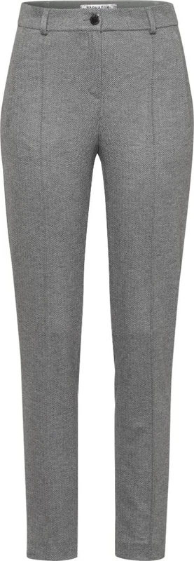 Raphaela by Brax Women's Lillyth New Herringbone Jersey Pants, Gray, 38W x 32L