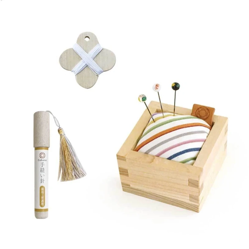 Cohana Kokura Textile Pincushion Set White – 1pc