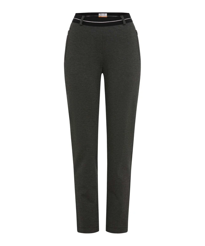 Raphaela by Brax Women's Lillyth New Fine Jersey Super Slim Trousers, Charcoal Grey, 27W x 30L