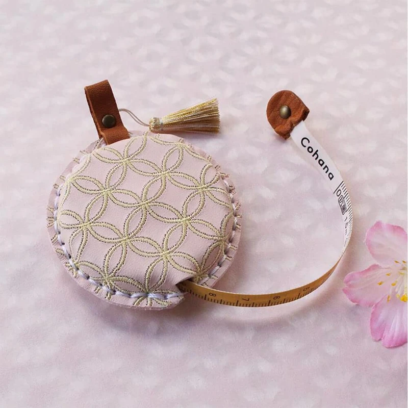 Cohana Sakura measuring tape leather 150cm pink - 1pc - Image 1