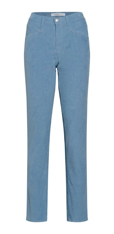 BRAX Women's Style Mary New Corduroy Trousers, Smoke Blue, 38W / 30L EU