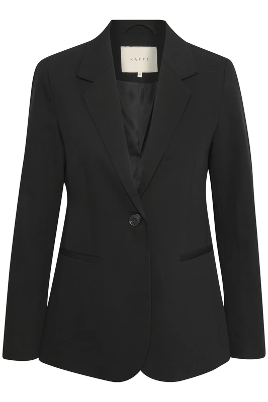 KAFFE Kasakura Business Casual Women's Blazer, Black Deep, 8 - Image 1
