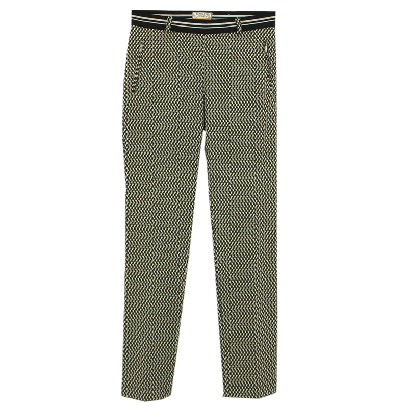 Raphaela by Brax Women's Lillyth Black & White Graphic Jersey Pants, 27W x 32L