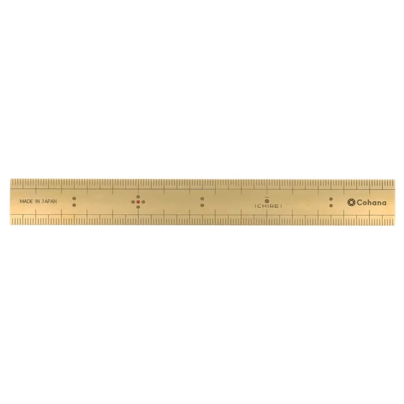 Cohana Bamboo ruler brass 15cm - 1pc