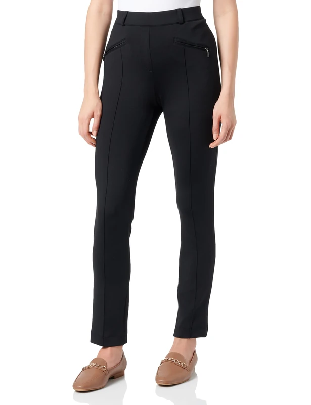 Raphaela by Brax Lillyth Chic New Scuba Jersey, Black, W25 - Image 1