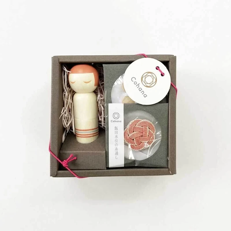 Cohana Kokeshi Doll Pincushion Set Pink – 1pc