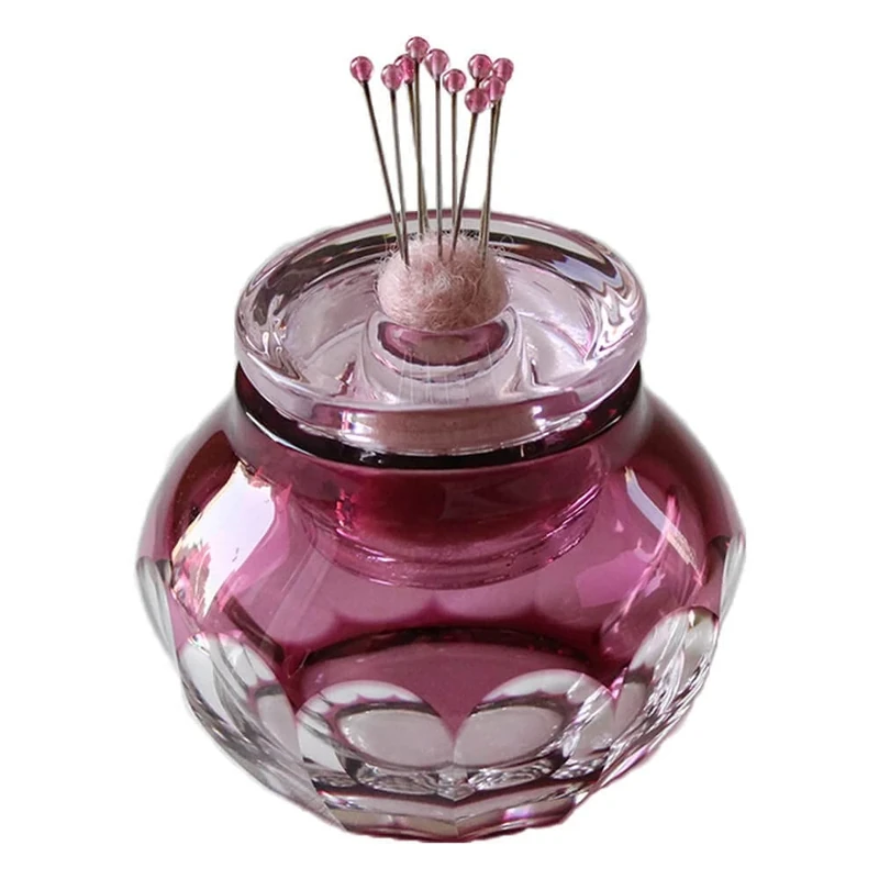 Cohana Otaru Kiriko pin Cushion with pins Pink - 1pc