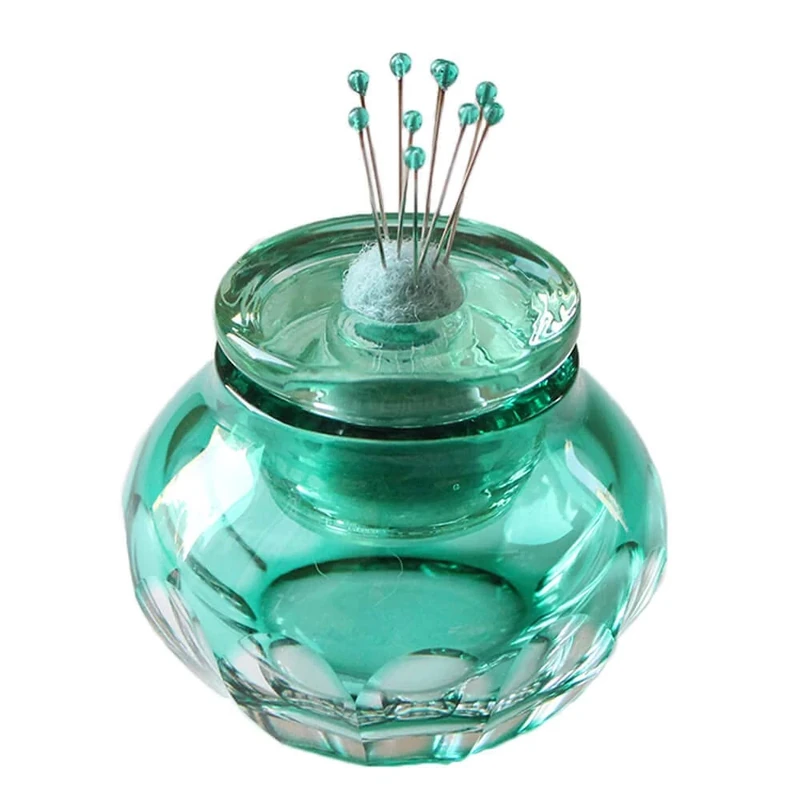 Cohana Otaru Kiriko pin Cushion with pins Green - 1pc