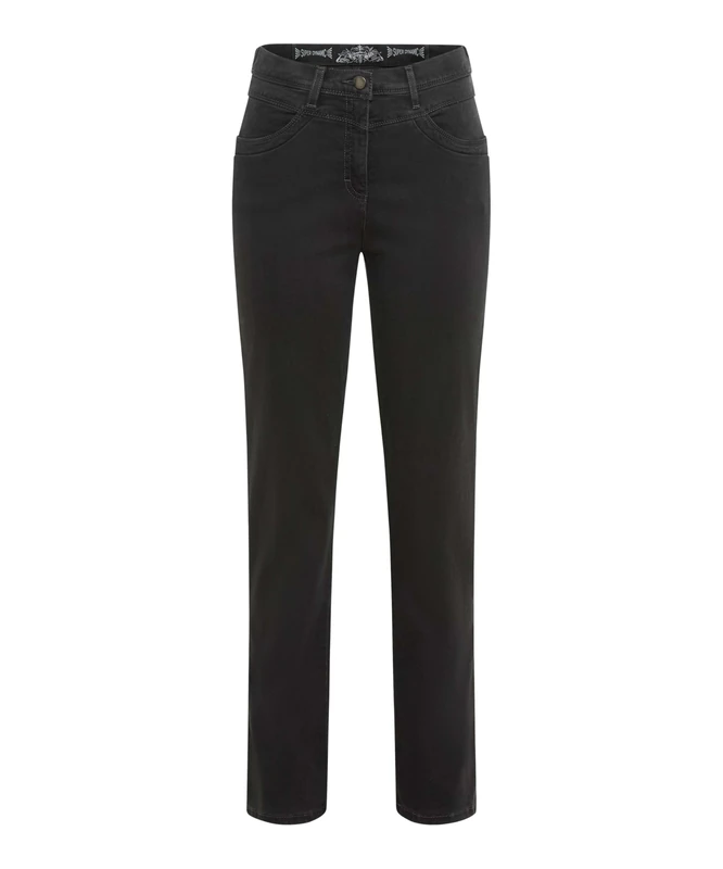 Raphaela by Brax Style Laura New Women's Five Pocket Trousers Super Slim Fit, Charcoal Grey, 34W x 30L