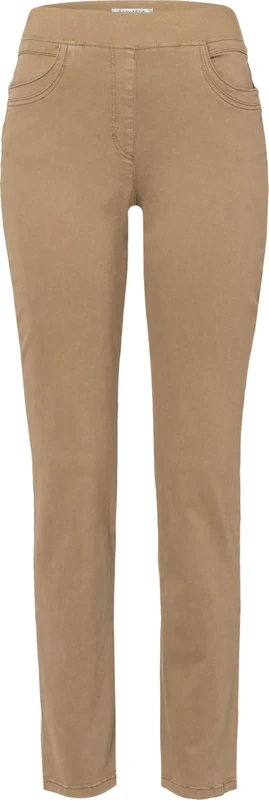 Raphaela by Brax Women's Pamina Fun Soft Tencel Denim Jeans, Taupe, 40W x 30L